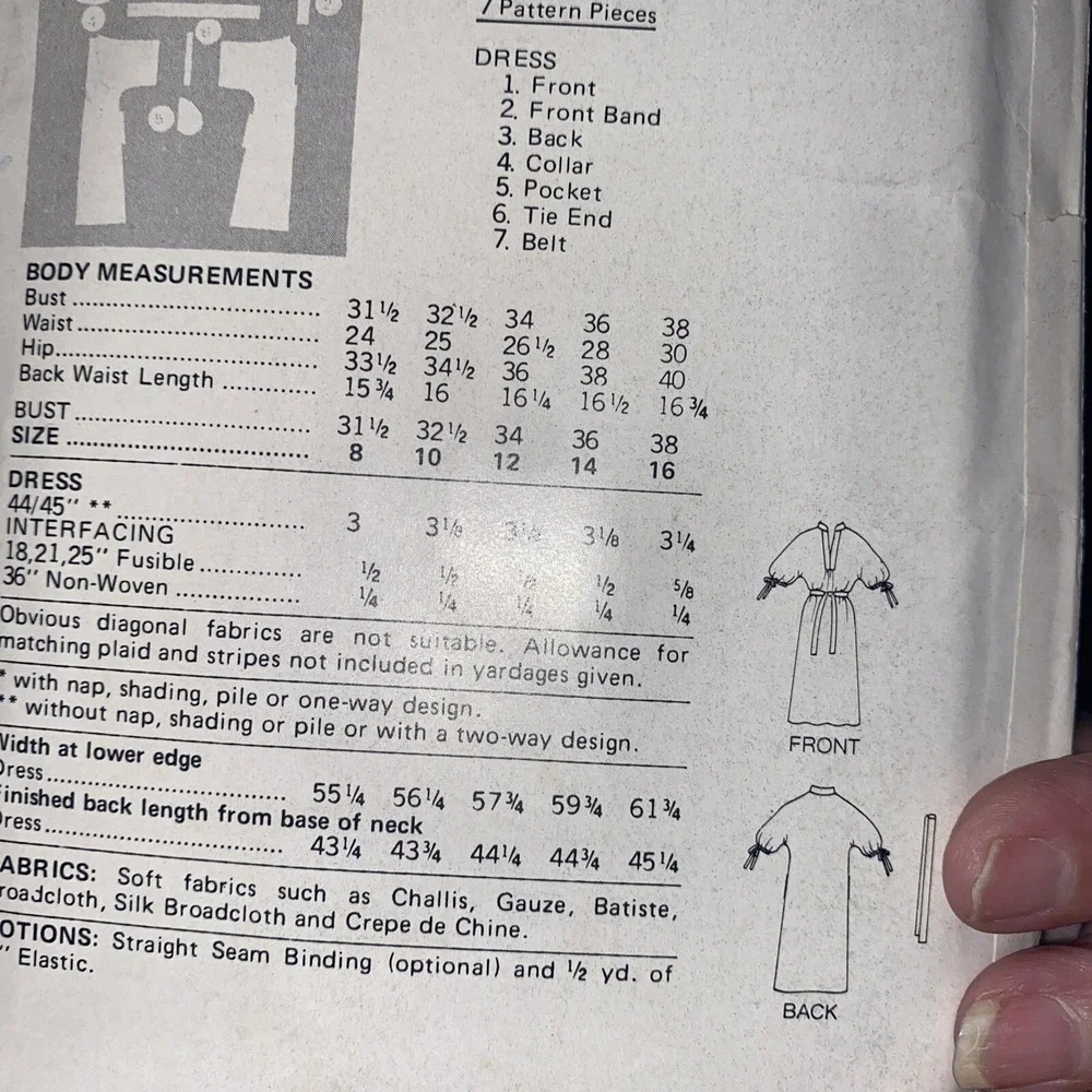Vintage See & Sew Butterick Dress Pattern 6001 Size 12 Uncut Misses Dress